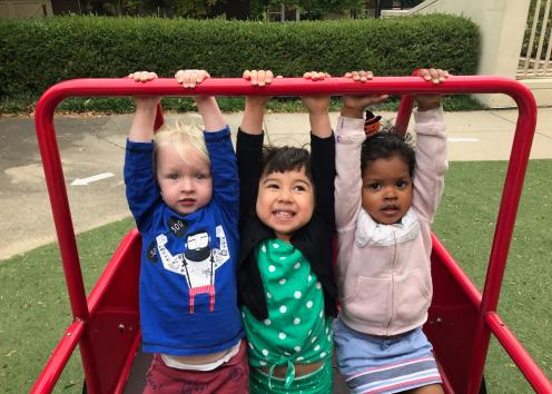 Children playing on playground